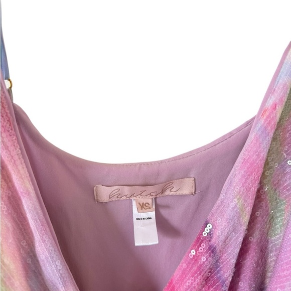 Hutch Alden Rainbow Sequin Maxi Wrap Dress - Picture 5 of 12